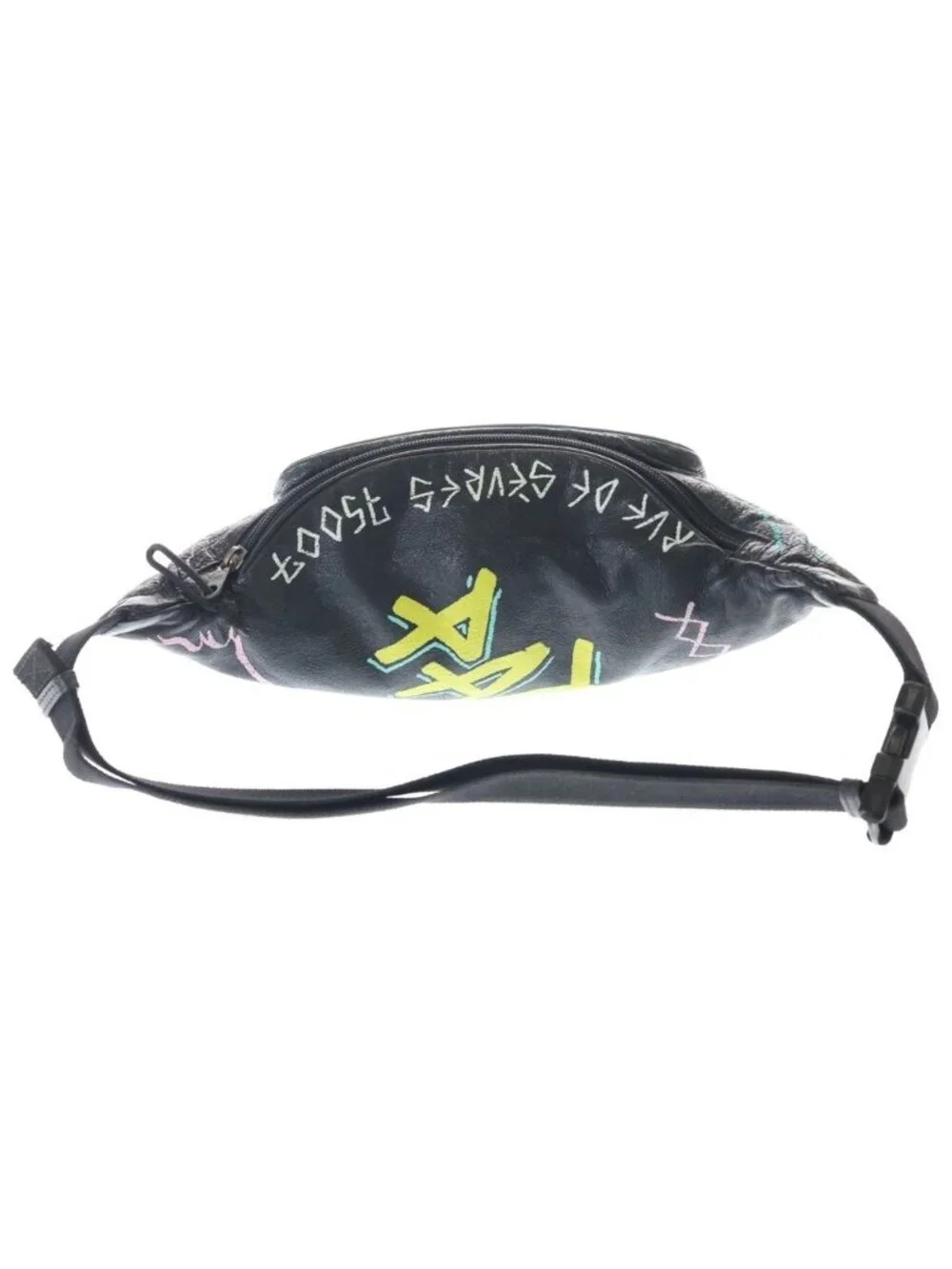 Balenciaga Waist Bag Black Leather - Picture 2 of 8